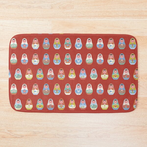 Item preview, pattern with nesting dolls designed and sold by burbura.