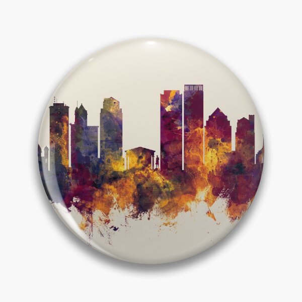 Artikelvorschau, Dayton Ohio Skyline entworfen und verkauft von ArtPrints.