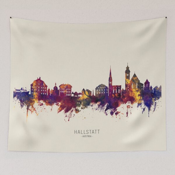 Item preview, Hallstatt Austria Skyline designed and sold by ArtPrints.
