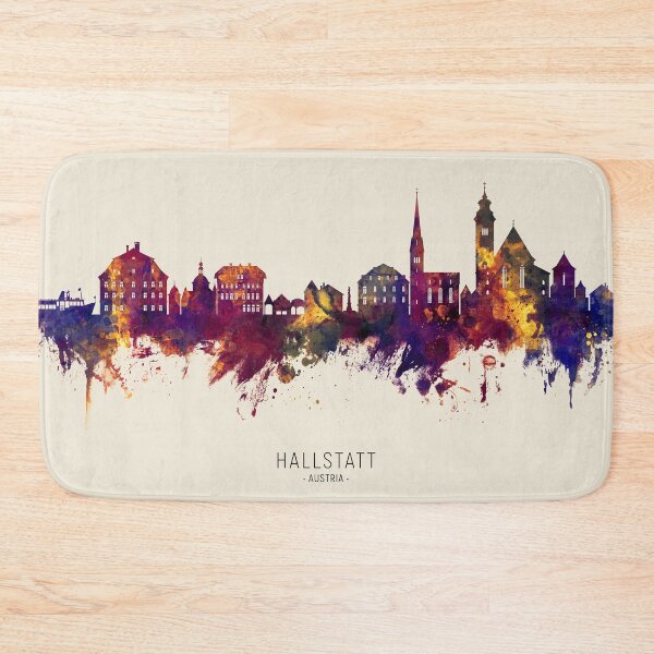 Item preview, Hallstatt Austria Skyline designed and sold by ArtPrints.