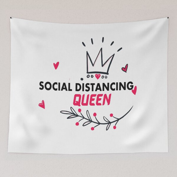 Item preview, Social Distance Queen Funny Quarantine Shirt T-Shirt designed and sold by bestdesigns2020.
