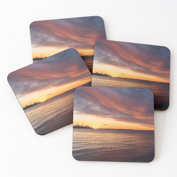 Item preview, Emerging Sun - Dramatic Cloudscape over Torontos Skyline designed and sold by Georgia Mizuleva.