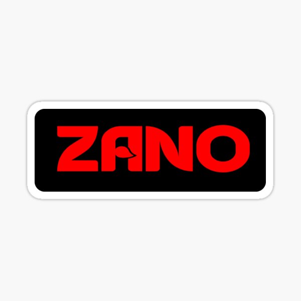 Zano Red Black Sticker