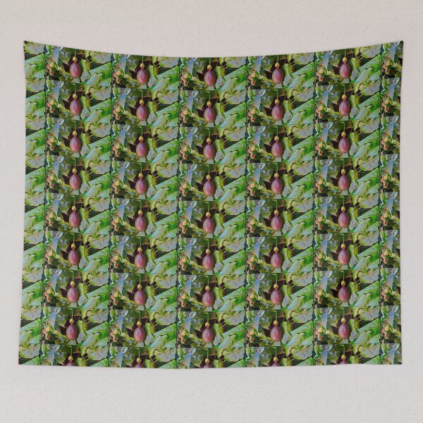 Item preview, Single Passionfruit handing from a vine (挂在藤上的百香果) by Bao-Er designed and sold by Chinaspaces.