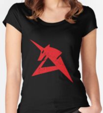 Red Unicorn Fitted Scoop T-Shirt