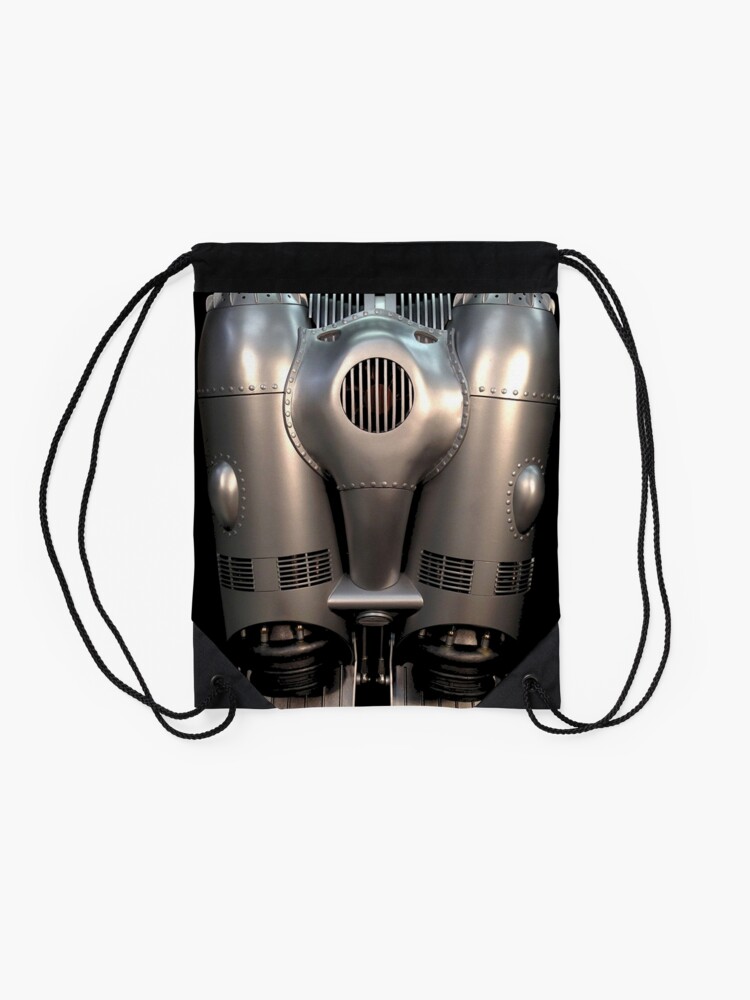 Alternate view of Rocketeer Awesome Flying Backpack Cirrus X3 (from the retronostalgia 80s movie) Drawstring Bag