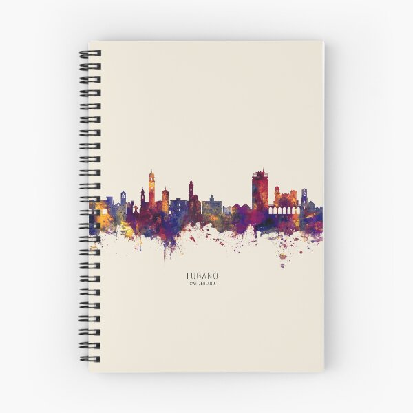 Item preview, Lugano Switzerland Skyline designed and sold by ArtPrints.