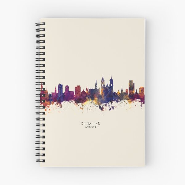 Artikelvorschau, St Gallen Switzerland Skyline entworfen und verkauft von ArtPrints.