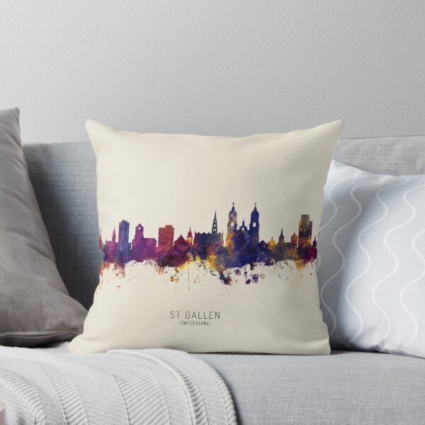 Item preview, St Gallen Switzerland Skyline designed and sold by ArtPrints.