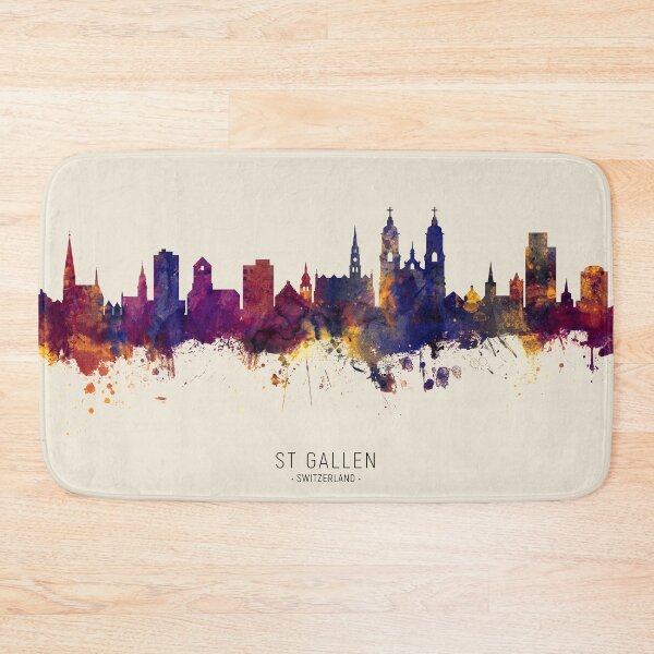 Item preview, St Gallen Switzerland Skyline designed and sold by ArtPrints.
