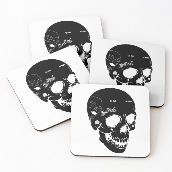 Item preview, Lil Peep Skull with Tattoos Original Design designed and sold by nmrkdesigns.