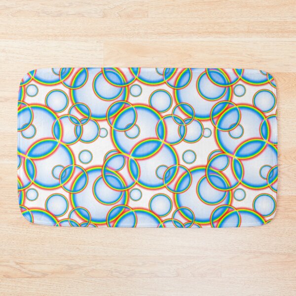 Item preview, Rainbow Circles on White designed and sold by pattypattern.