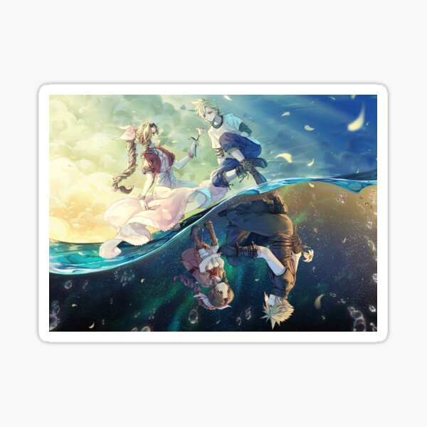 Item preview,  Cloud Strife & Aerith - Final Fantasy VII designed and sold by Nccrypt.