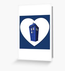 Tardis Heart Greeting Card
