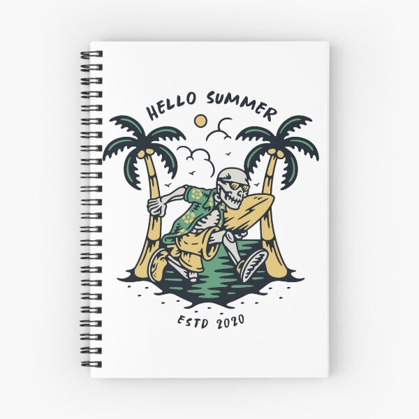 Item preview, HELLO SUMMER SKULL SURF  designed and sold by Picspot.