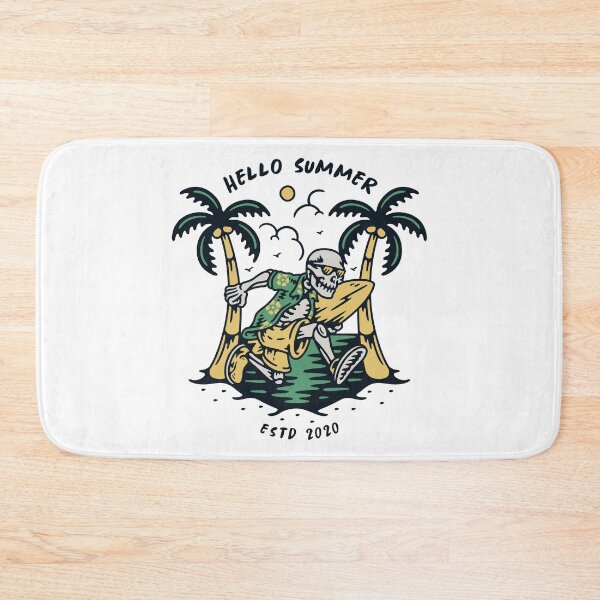 Item preview, HELLO SUMMER SKULL SURF  designed and sold by Picspot.