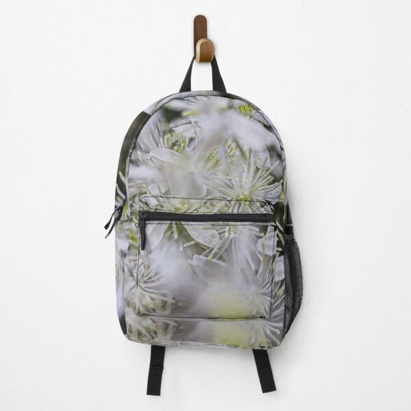 Item preview, White Old Man's Beard (Clematis vitalba) Macro Flowers Cool Floral Gifts designed and sold by r-silver.