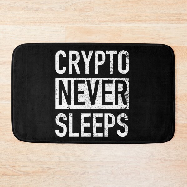 Item preview, Crypto Never Sleeps - Bitcoin, Litecoin, Ethereum designed and sold by JukeLox.