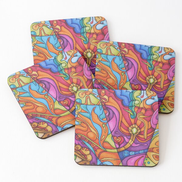 Item preview, Vibrant abstract design designed and sold by invent.