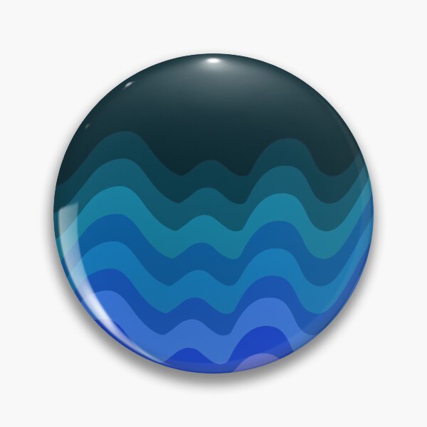 Item preview, Blue Wave Retro Ripple designed and sold by The Wellington Boot.