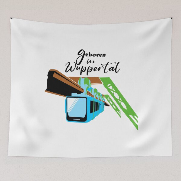 Item preview, Born in Wuppertal Schwebebahn Wupper Design designed and sold by gideonm.