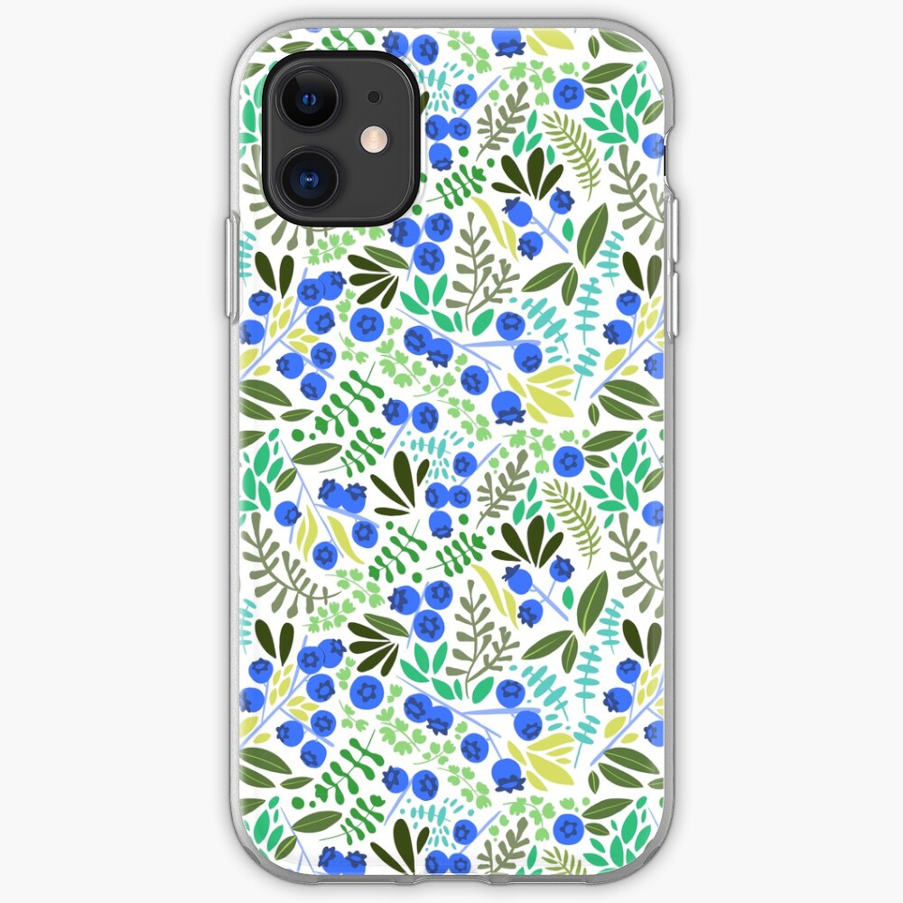 Blueberry Pattern iPhone Case & Cover