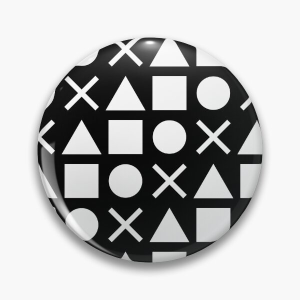 Item preview, Gamer Pattern Solid White on Black designed and sold by pattypattern.