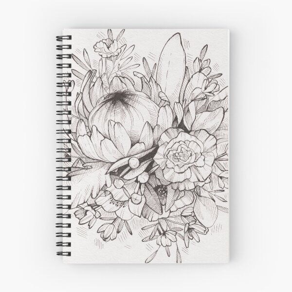 Item preview, Garden Cottage Aesthetic Flowers Hand Drawn  designed and sold by cueckermannart.