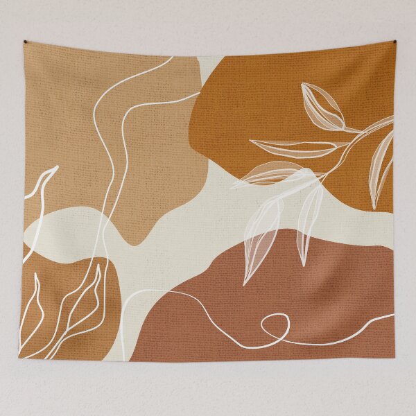Item preview, Leafy Lane in Ochre 2 designed and sold by simplydesignart.