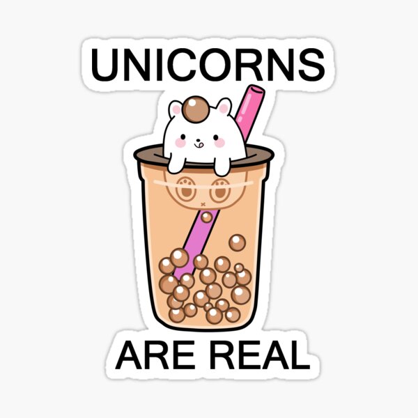 Item preview, Boba Unicorns Are Real! designed and sold by SirBobalot.