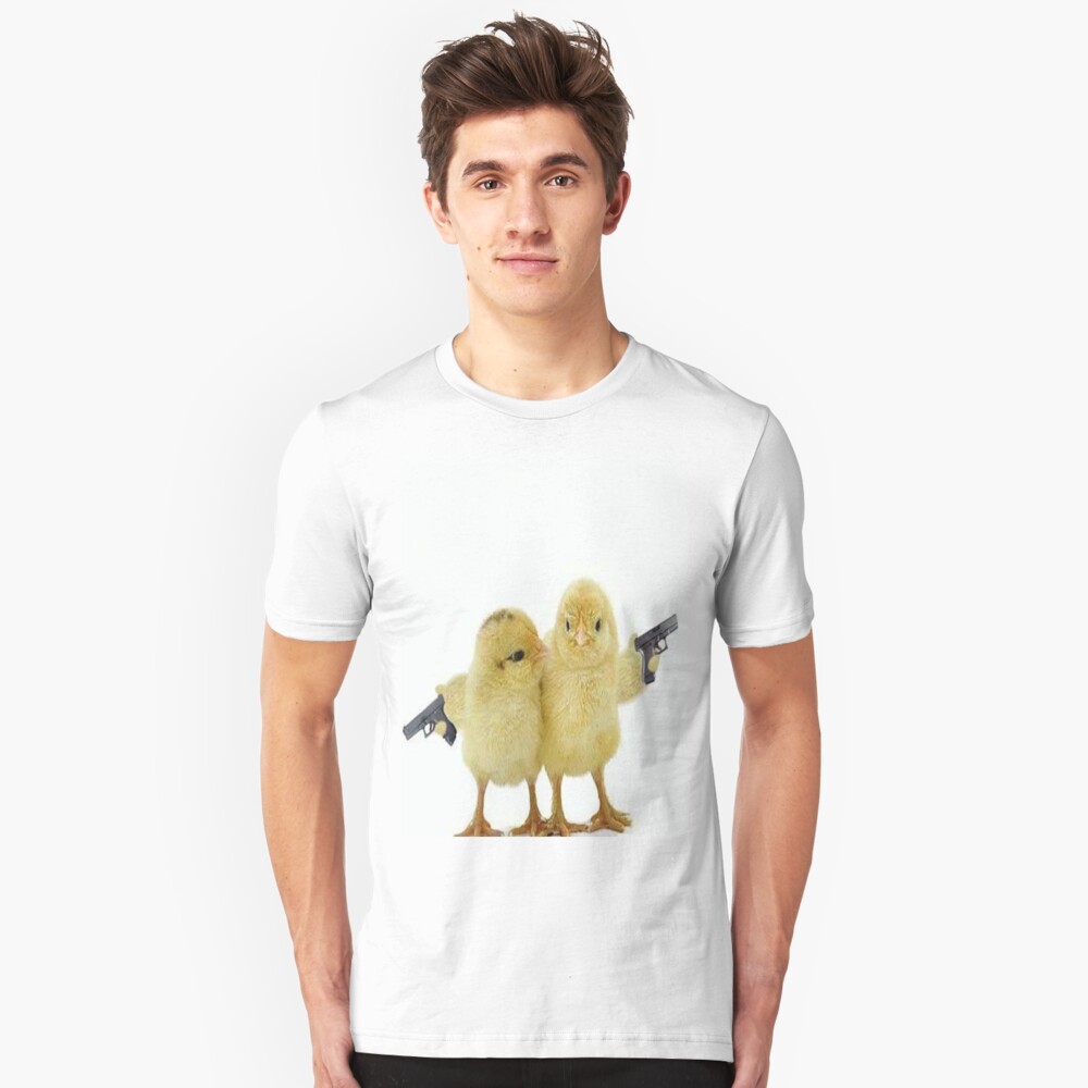 chicken and guns t shirt