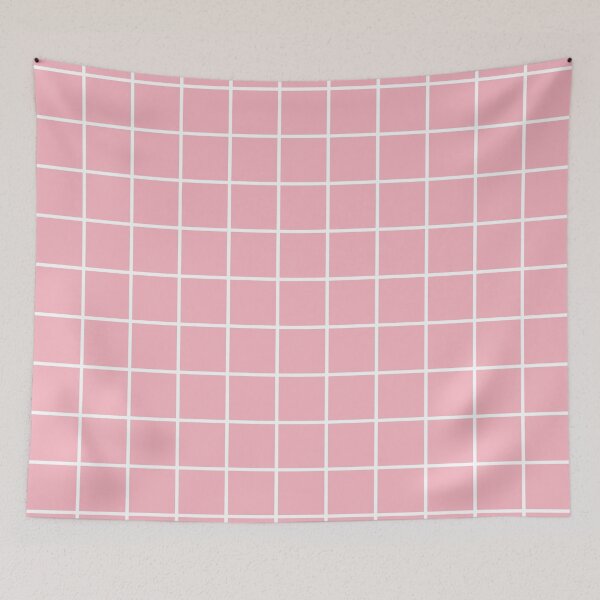 Item preview, White Grid on Light Pink designed and sold by dnw946.