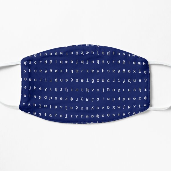 IPA face mask in Navy Flat Mask