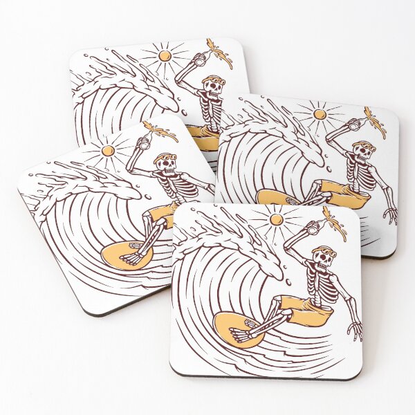 Item preview, SKULL SURF WAVE DESIGN designed and sold by Picspot.