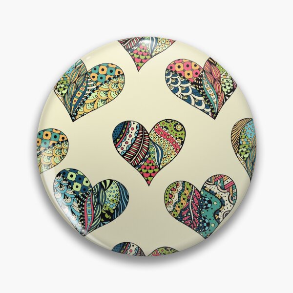 Item preview, Cute Tangle Patterns Hearts designed and sold by ItsNikkiArts.