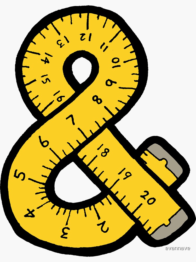Ampersand Measuring Tape by evannave