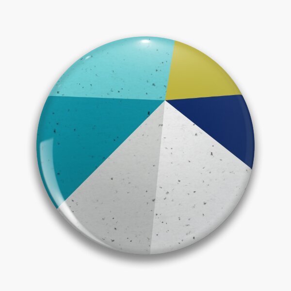 Item preview, Playful geometric pattern - Retro coastal - Teal, blue and chartreuse designed and sold by Dominiquevari.