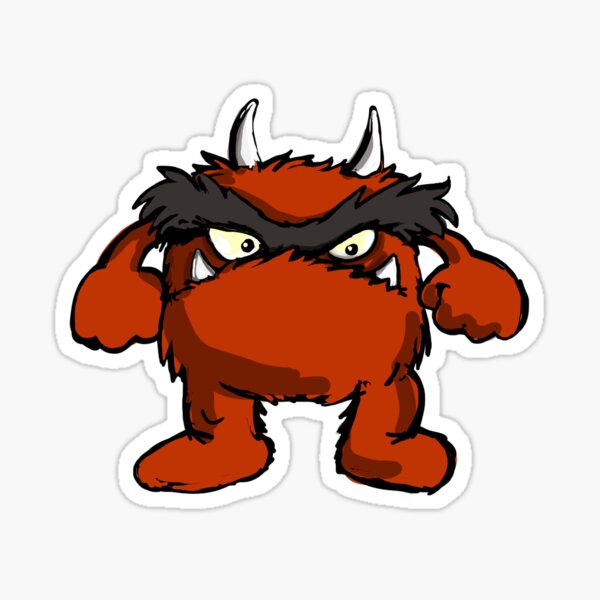 red monster Sticker