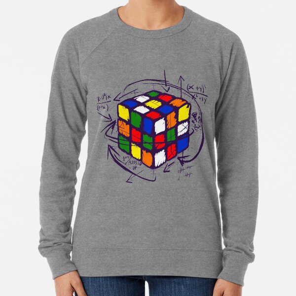 Rubiks Math On Light Leichter Pullover