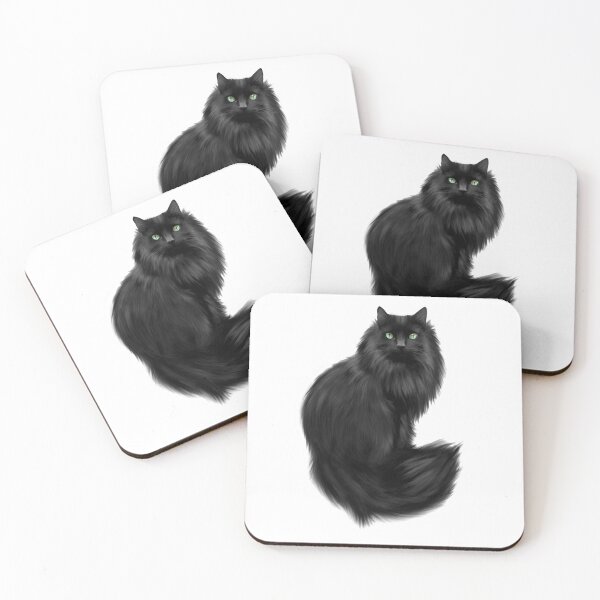 Item preview, Black Cat / Green Eyes Cat / Majestic Cat / Sticker Cat designed and sold by AnnaWander.