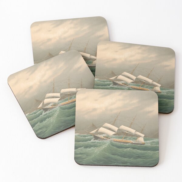 Artikelvorschau, Segelschiff vor Kap Hoorn - Vintage Nautical Print entworfen und verkauft von Vintage Wall Art.