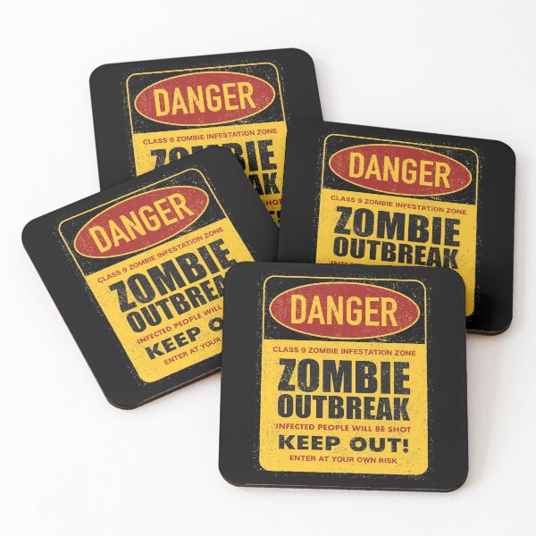 Item preview, Danger Zombie Outbreak Keep Out! designed and sold by Vector Scout Lab.