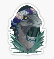 Clever Girl - Blue Sticker