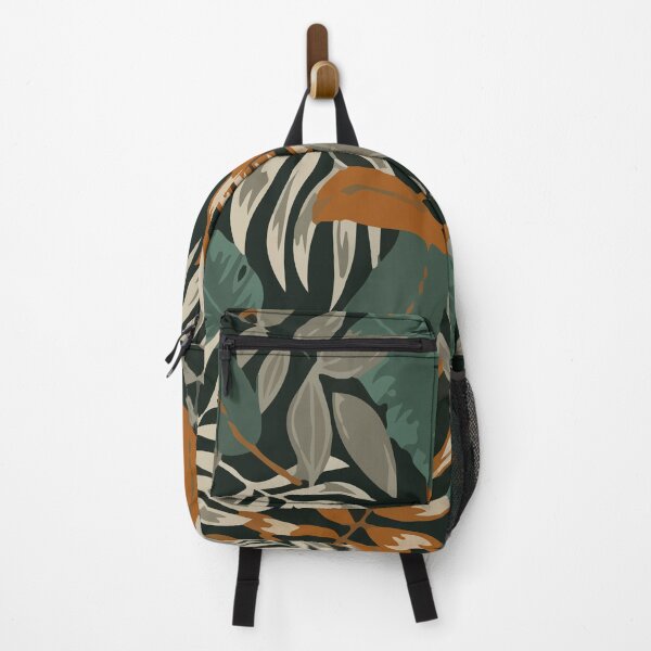 Botanical seamless pattern with leaves Backpack