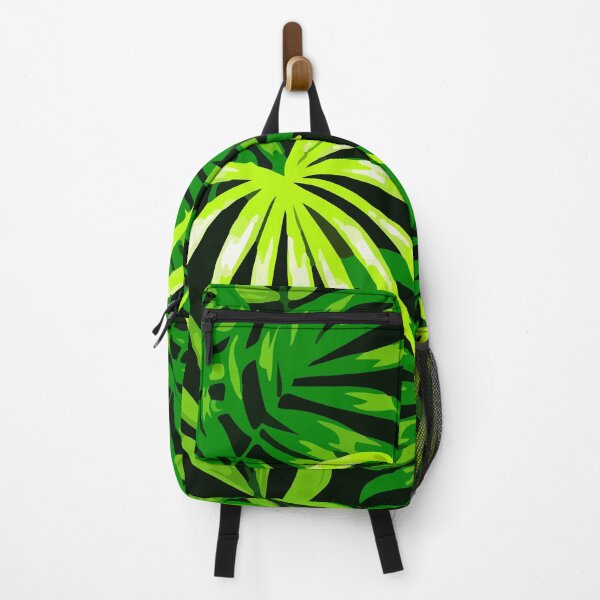 Botanical seamless pattern with leaves hawaii Backpack