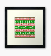 Mary Christmas Sweater Print Framed Print