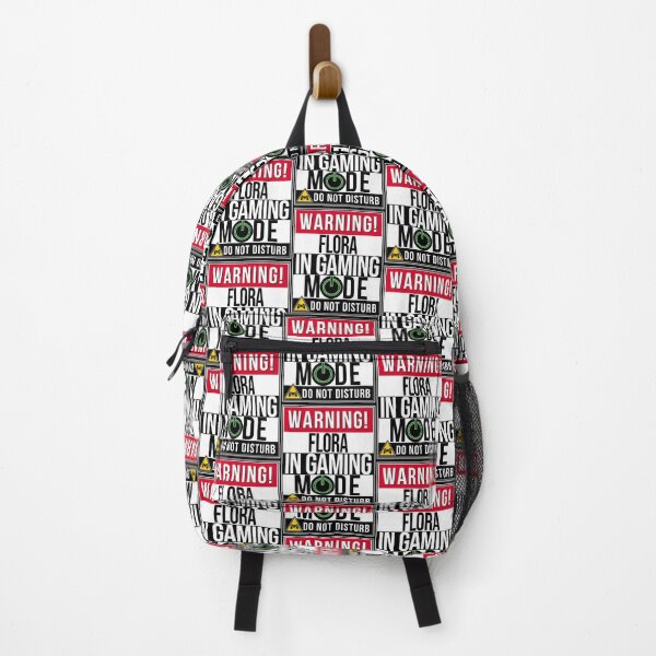 Warning Flora In Gaming Mode - Funny Girl Gamer Gift For Flora Backpack
