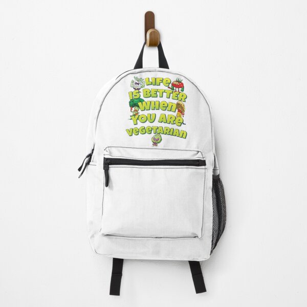 Life Is Better When You Are Vegetarian Backpack