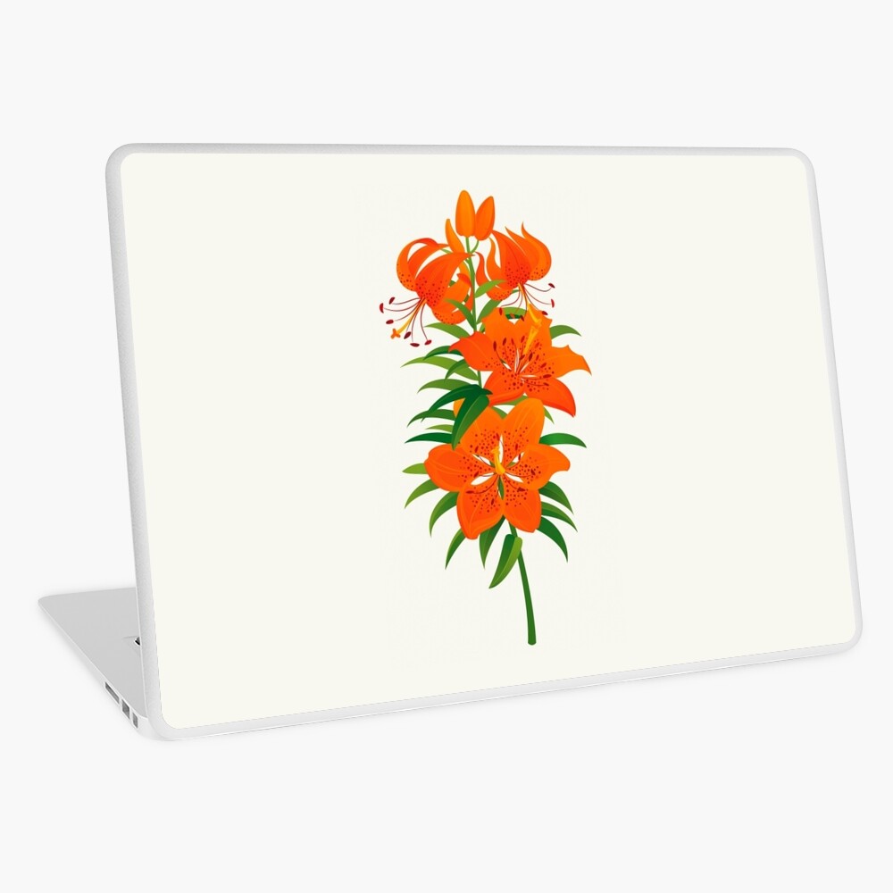 Red Lily Laptop Skin