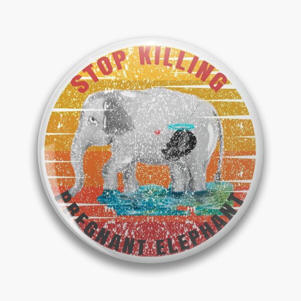 Item preview, stop killing pregnant elephant  designed and sold by Dieowl.